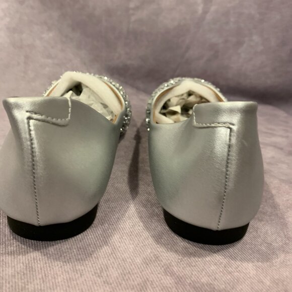 Rhinestone Square Toe Fashion Ballet Flats - Picture 3 of 7